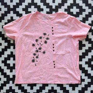 Women’s Pink Floral Shirt - XXL